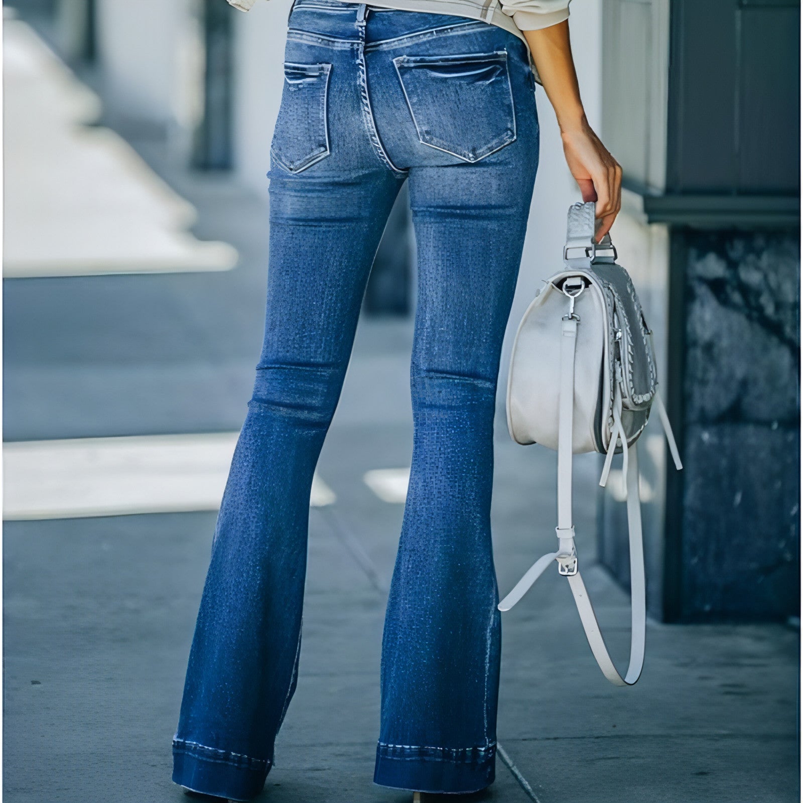 BelléStretch™ – High Waist Bell Bottom Denim