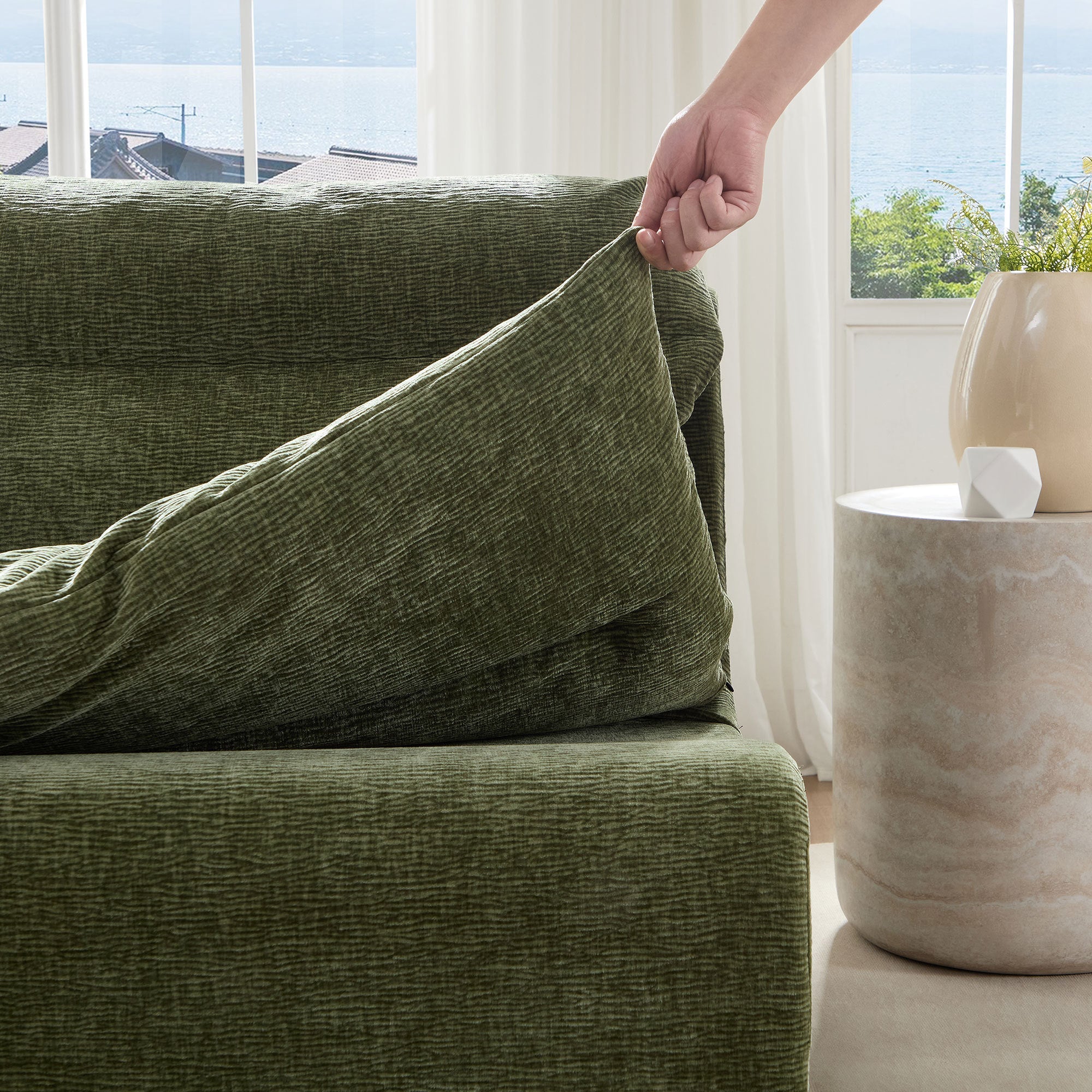 3 Seat Chair Sofa Lounge Chair With Backrest Fully Compressed Sofa