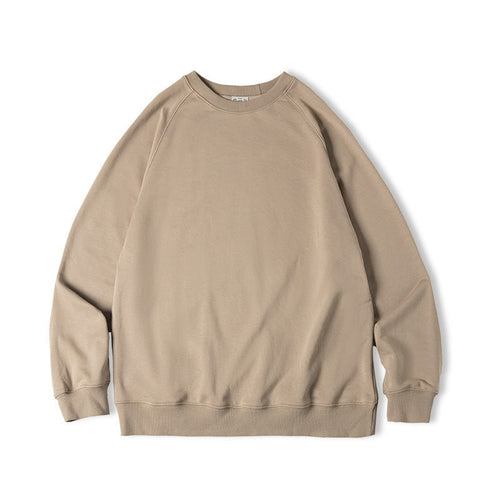 Men's Retro Washed Heavy Fabric Crewneck Sweater – Vintage Casual