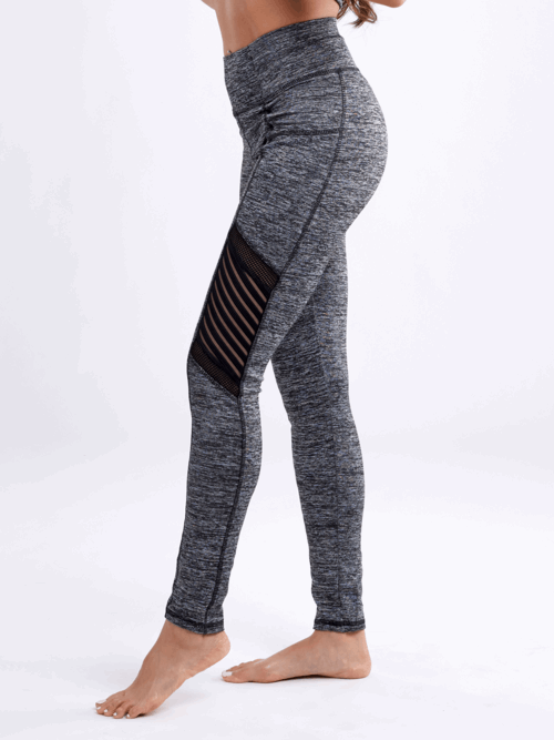 JupiterGear High-Waisted Pilates Leggings with Side Pockets & Mesh Pan