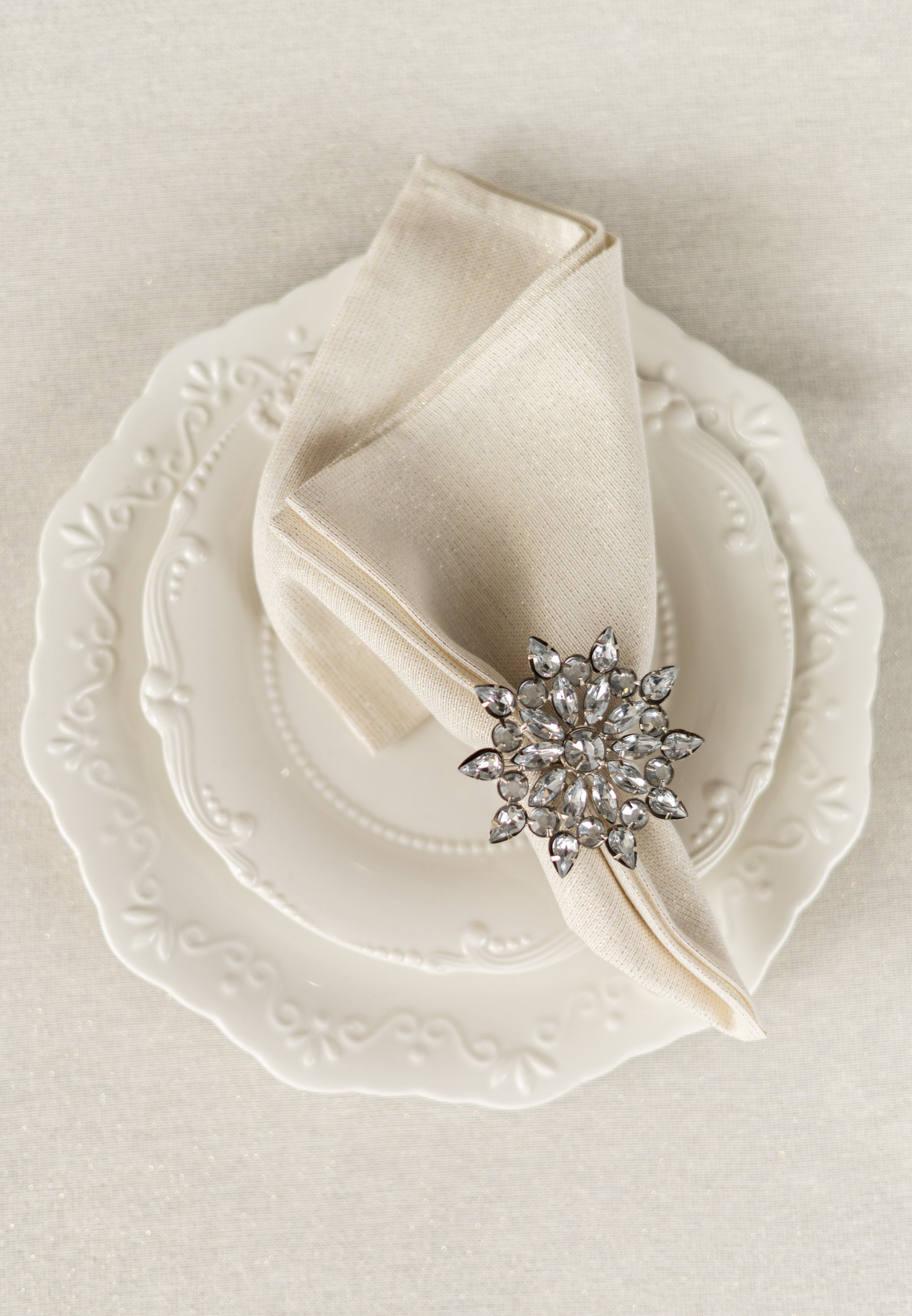 Festive napkin | Liso Crudo Oro