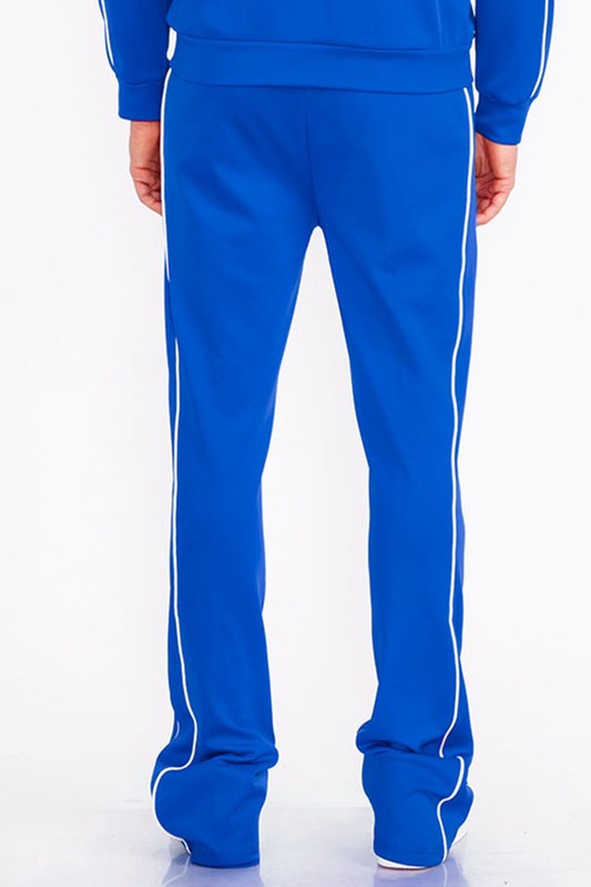 Mens Side Pipe Stacked Flare Pants