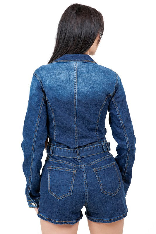 WOMEN FASHION DEMIN ROMPER