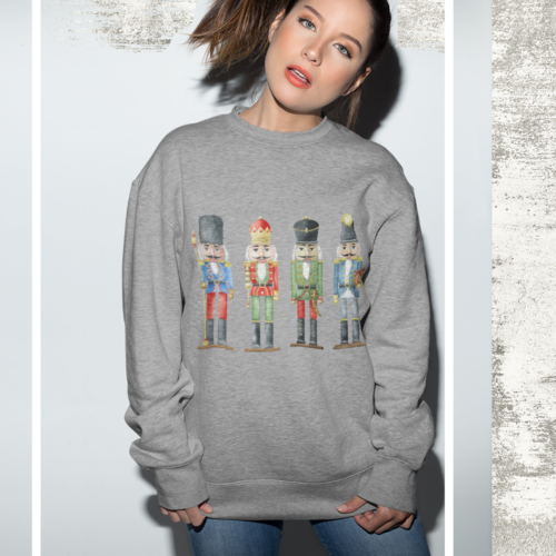 Womens Nutcracker Toy Soldiers Sweatshirt