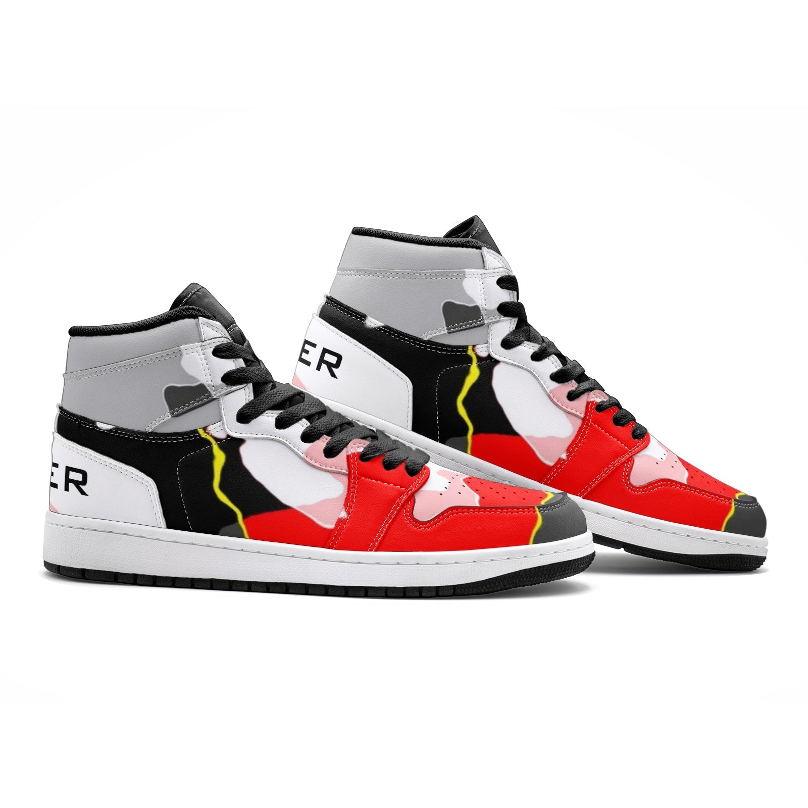 VIPER HIP HOP SHOES High Top Style 55TO RBW Abstract Sneakers