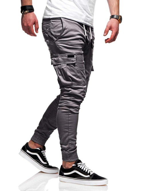 Men's Casual Joggers Pants Sweatpants Cargo Combat Loose Sport Workout