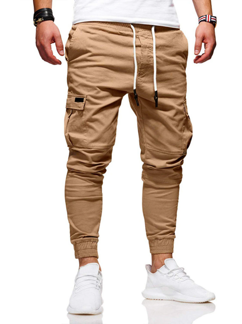 Men's Casual Joggers Pants Sweatpants Cargo Combat Loose Sport Workout