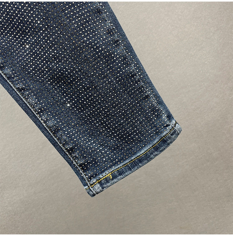 Midnight Spark Rhinestone Jeans – Haute Edition 25
