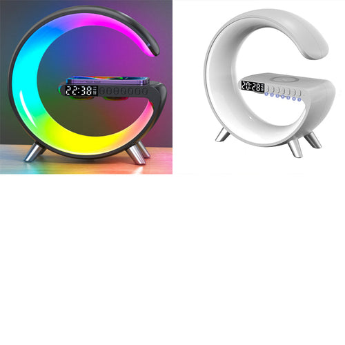 G Shaped LED Light Bluetooth Speakers - Smart Sound-Activated Wireless