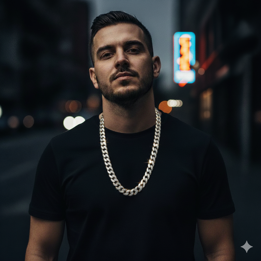 991541 | 925 Moissanite CZ 8mm 20 Rhodium