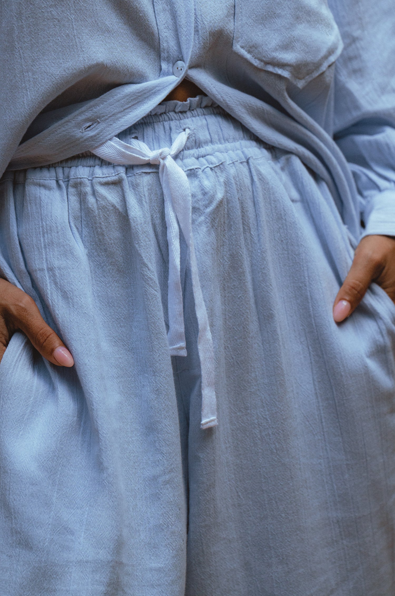 Calin Wide Leg Linen Pants (Sale)