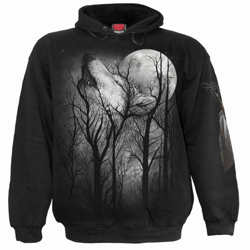 FOREST WOLF - Hoody Black