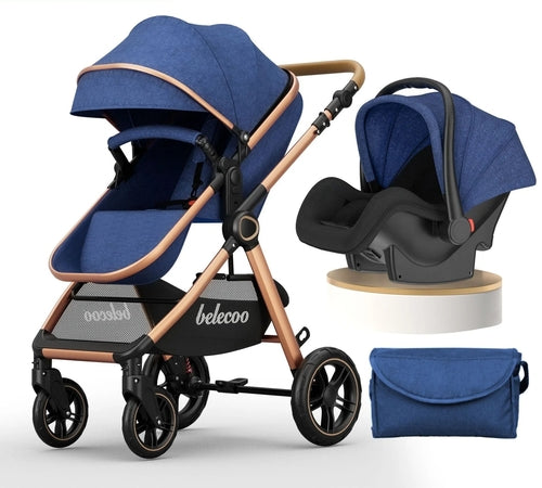 Kinderwagen Luxury Baby Stroller Pram 3 in 1 With Car Seat Poussette 3