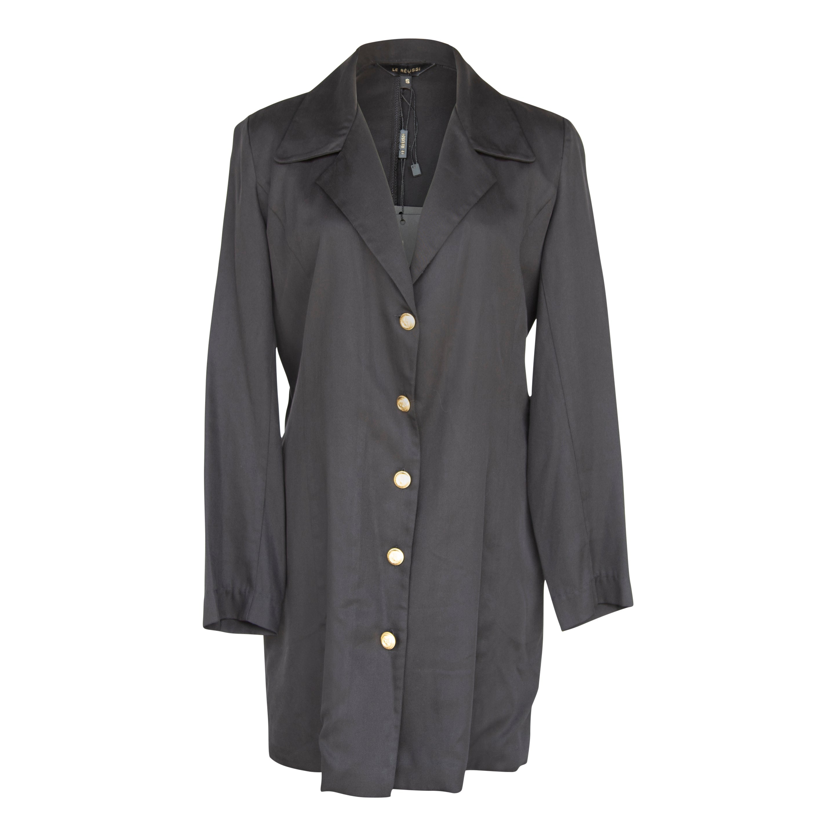Grace Long Blazer Dress in Black – Women’s Tailored Blazer Dress