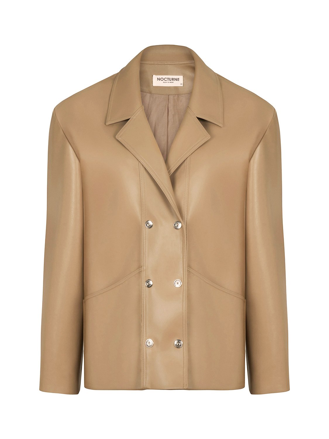 Double Breasted Leather Jacket