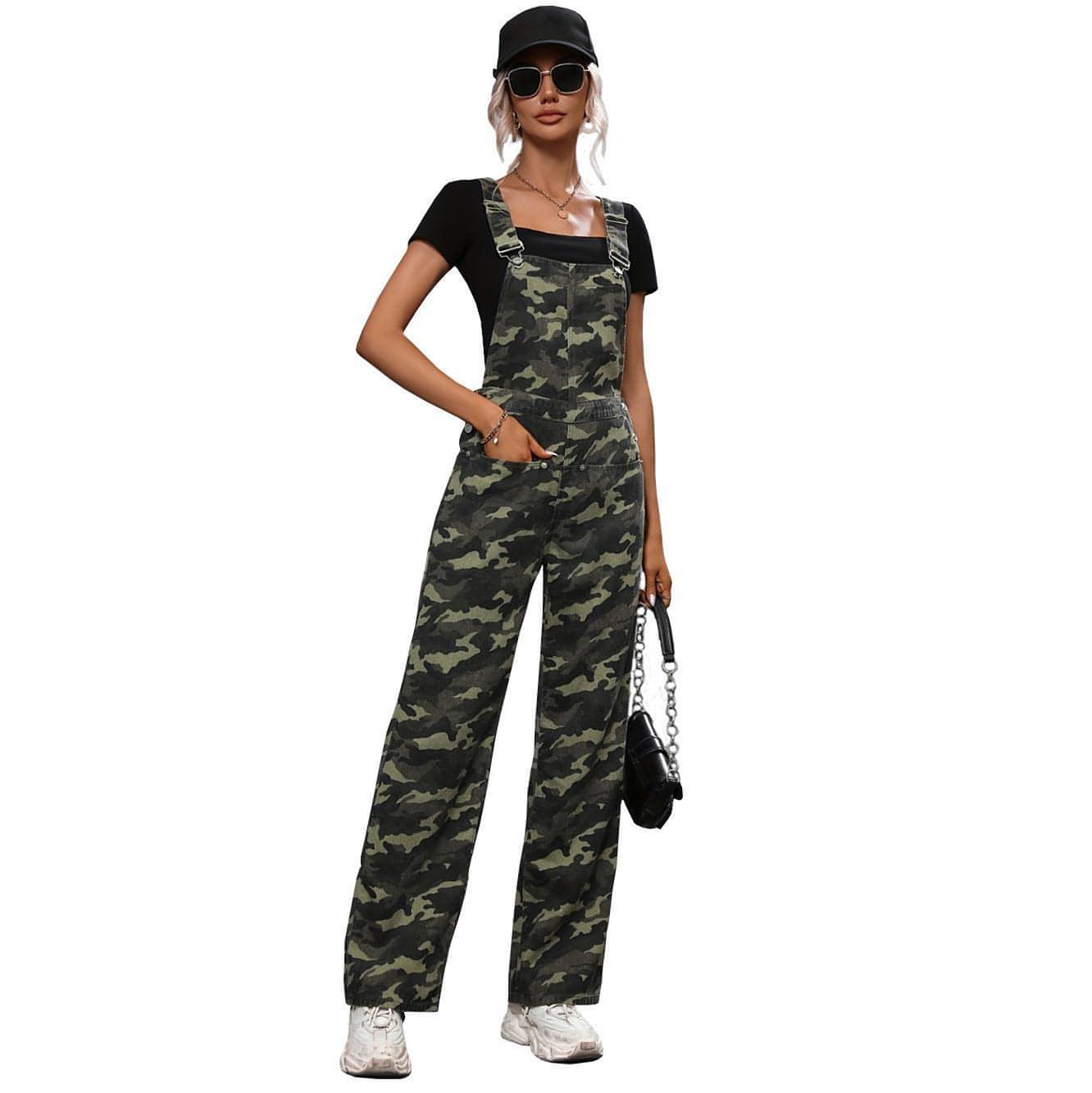 A.1 Women's Street t Denim Suspender Pants (Jeans) Jumpsuit