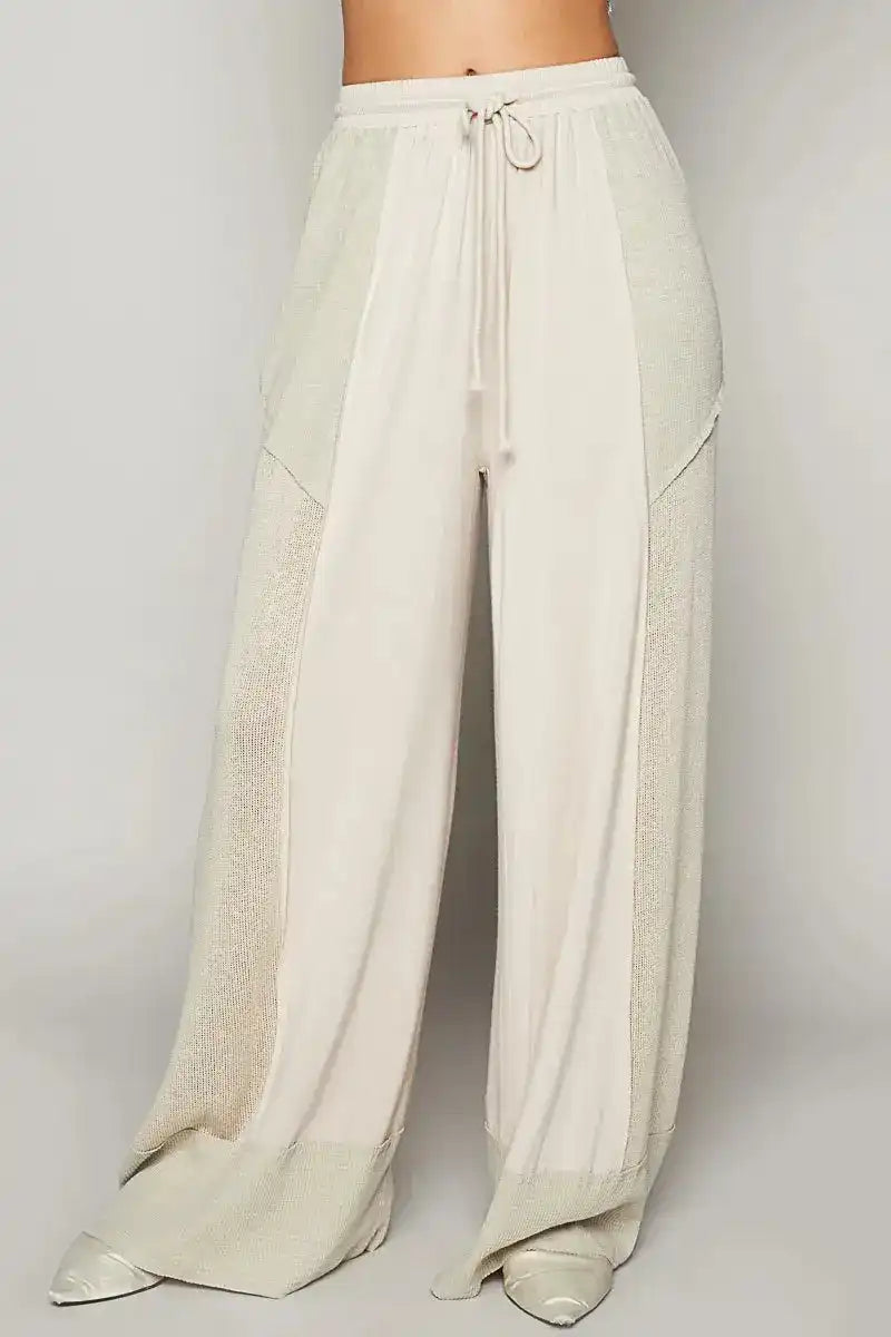 POL Drawstring Wide Leg Pants