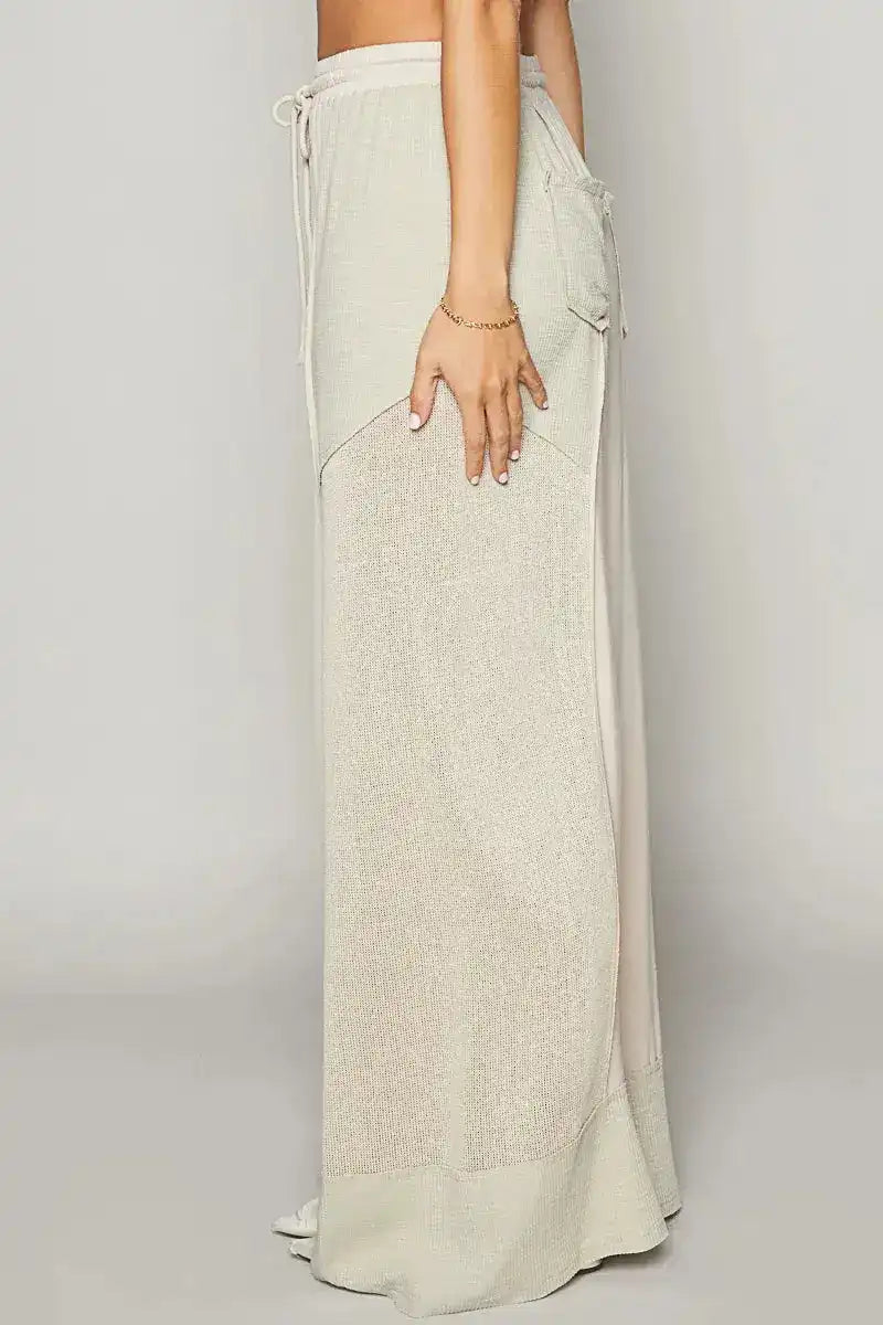 POL Drawstring Wide Leg Pants