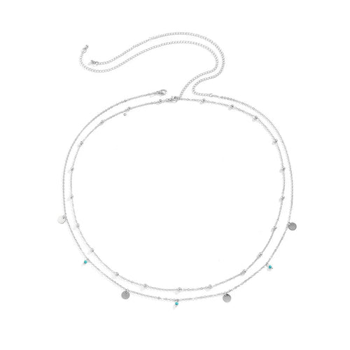 Sexy Double Thin Chain Women's Waist Chain Charming Butterfly