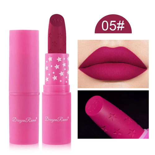 9 Colors Waterproof Rose Red Velvet Matte Lipstick Moisturizing Long