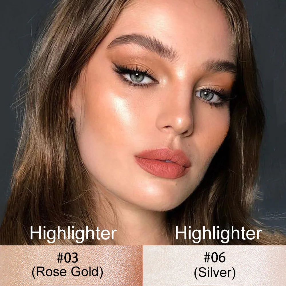 Highlighting&Bronzer Stick Face Brightening Blusher Rouge Concealer
