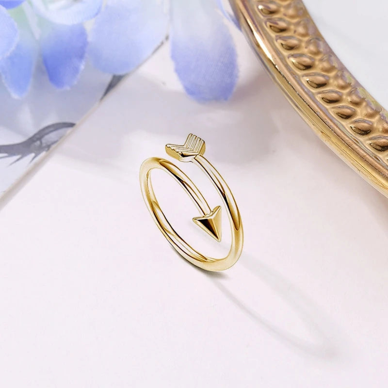 4Pcs Simple Alloy Crystal Foot Ring Adjustable Opening Toe Ring For
