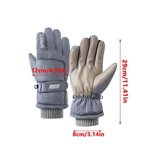 Men Winter Waterproof Cycling Gloves Outdoor Sports Running Motorcycle