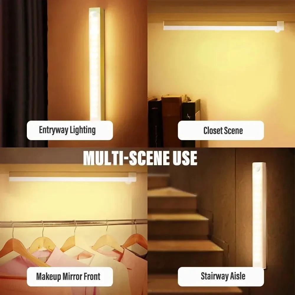 LED Motion Sensor Light Wireless LED Night Light Type C Rechargeable