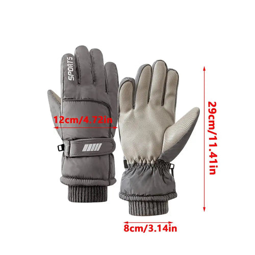 Men Winter Waterproof Cycling Gloves Outdoor Sports Running Motorcycle