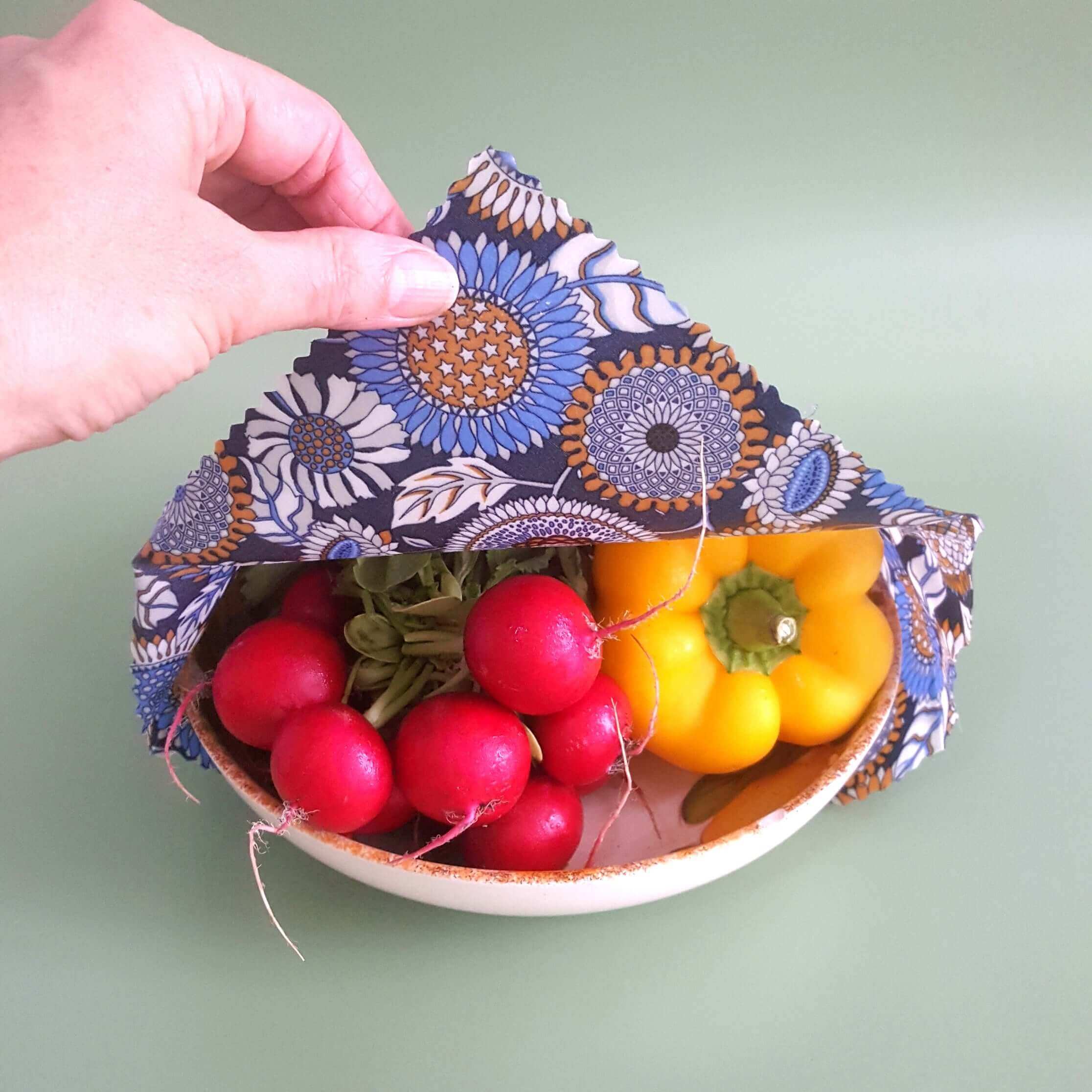 *Classic Set of 3 L, M, S Beeswax Food Wraps | Sunflowers