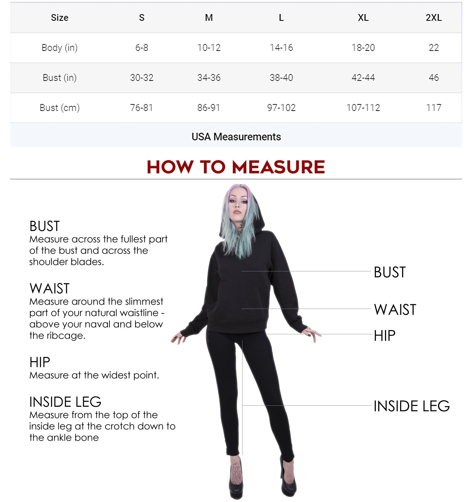 PURE OF HEART - Ladies Fish Tail Full Zip Hoody - Zip Sleeve