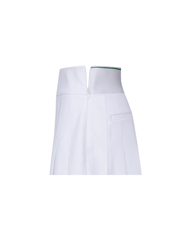 ANEW Golf: Women Logo Band Pleats Skirt - White