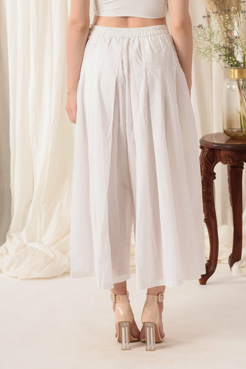 THE EVERYDAY FLARED PANT IN IVORY WHITE