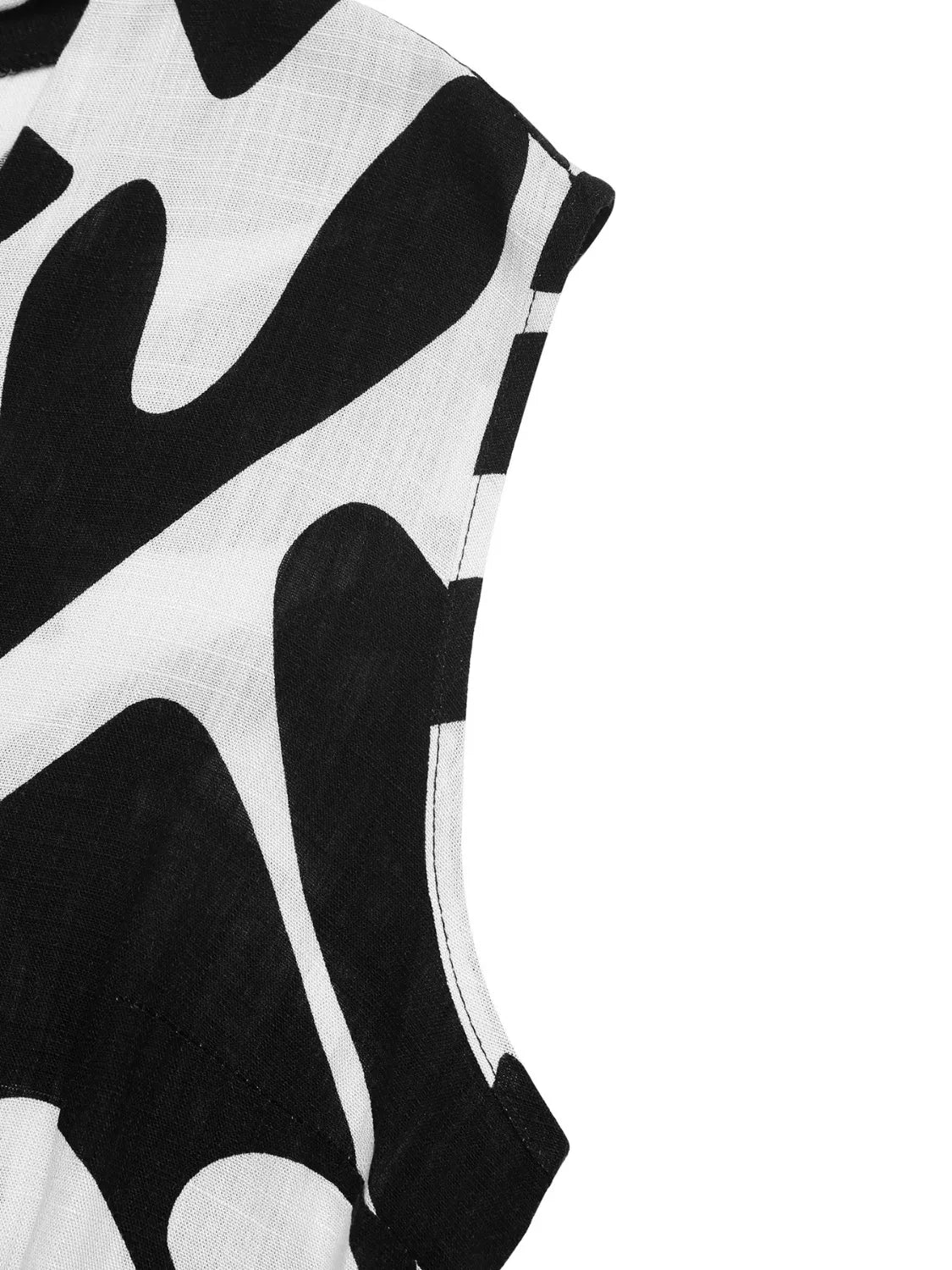 Printed Sleeveless Wide Leg Jumpsuit