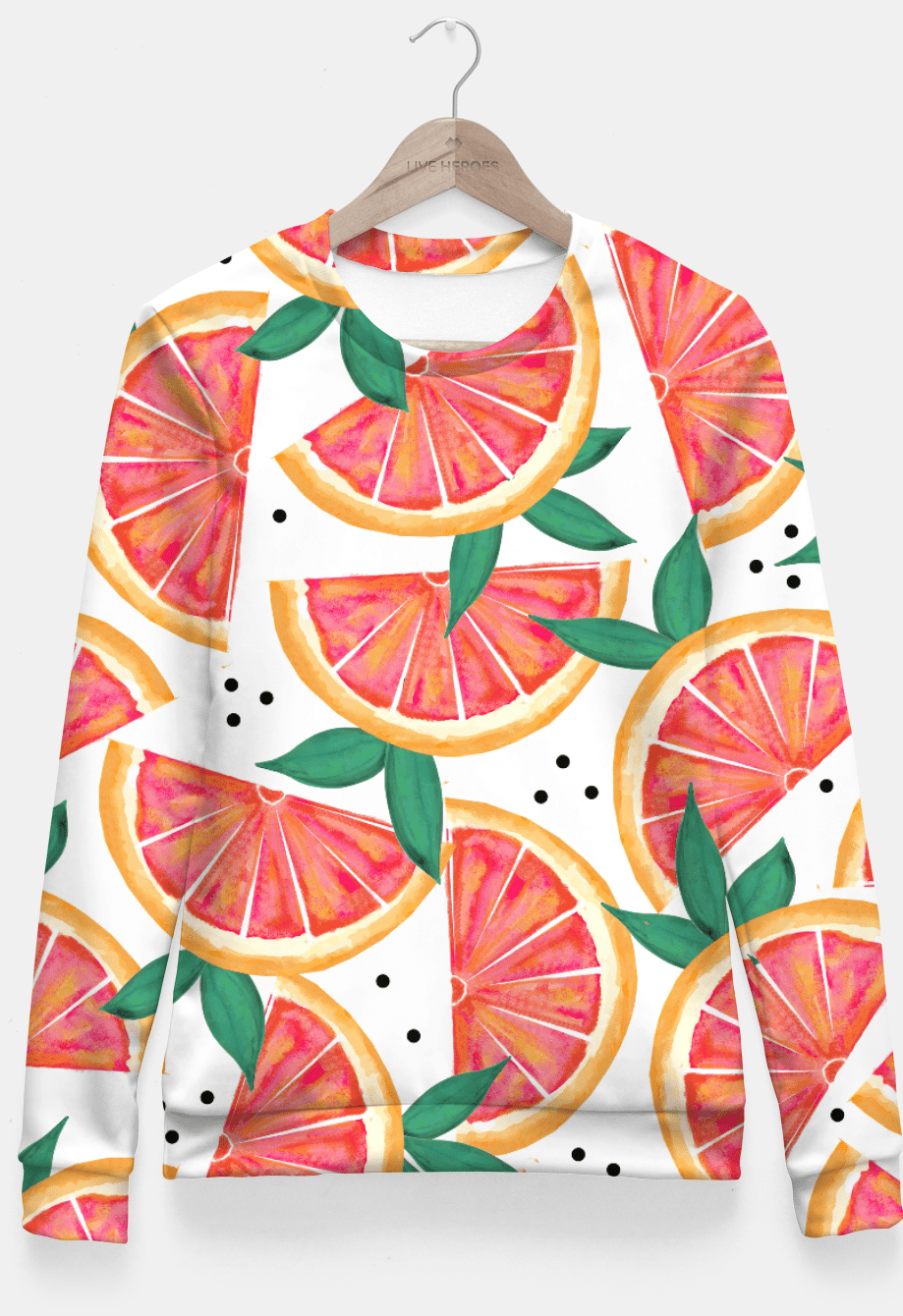 Citrus Surprise Fitted Waist Sweater
