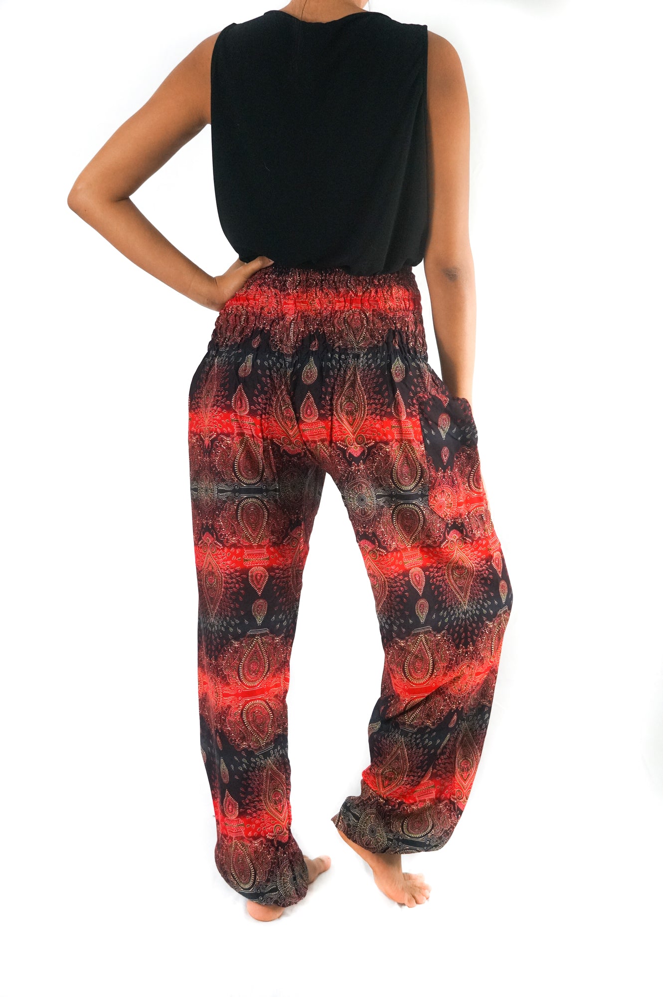 Striped Harem Pants, Hippie Pants, Boho Pants, Paisley Pants
