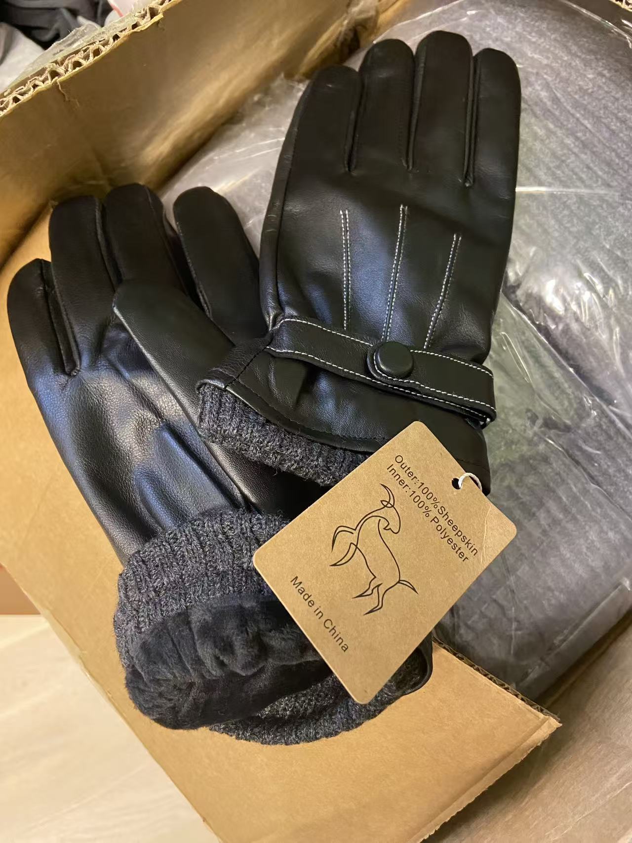 Men's sheepskin gloves
