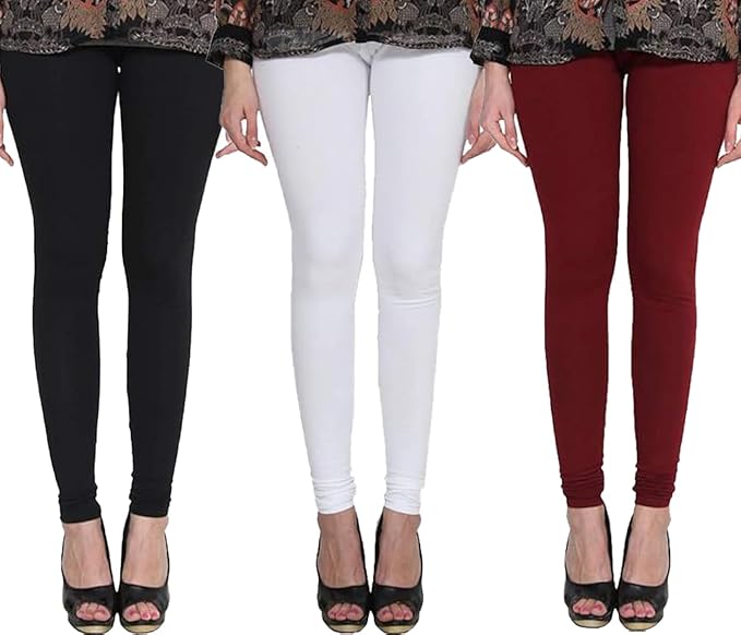 Length Churidar Leggings Combo Pack of 3