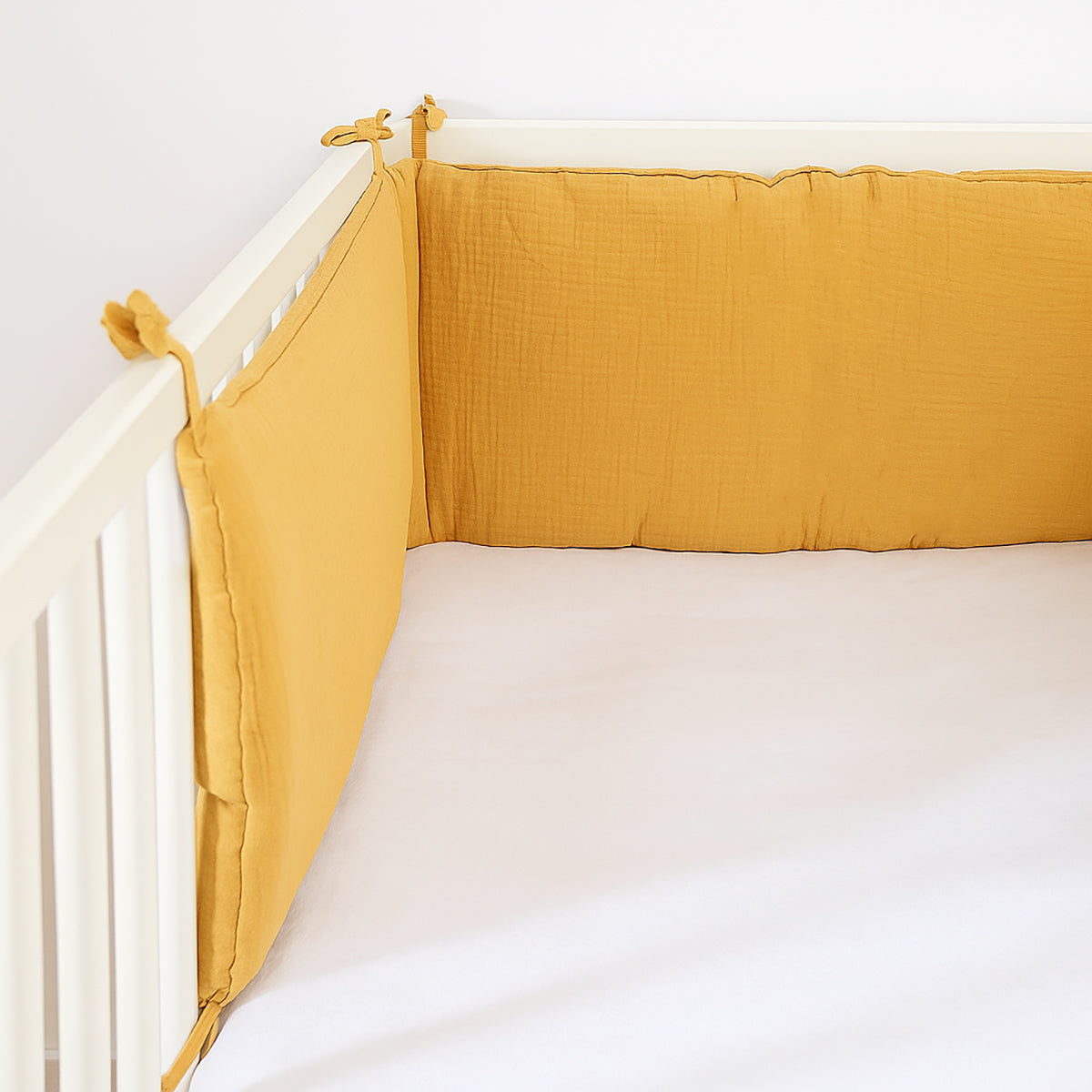 Organic Cotton Cot Bumper - Honey
