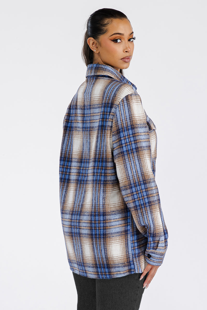 Boyfriend Oversized Soft Flannel Shacket FL506