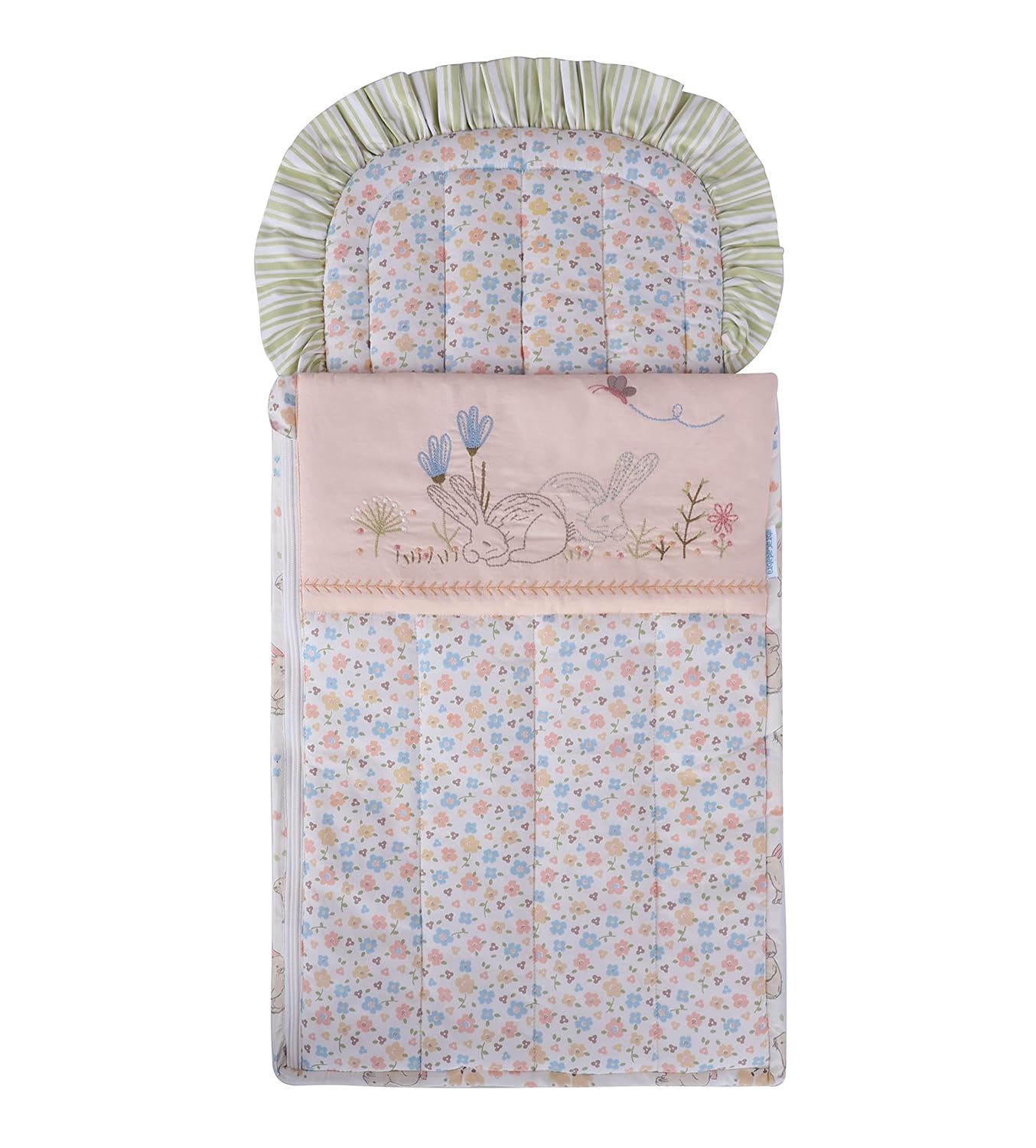 Newborn Cotton Quilted Nest Bag/Sleeping Ba Rabbit print