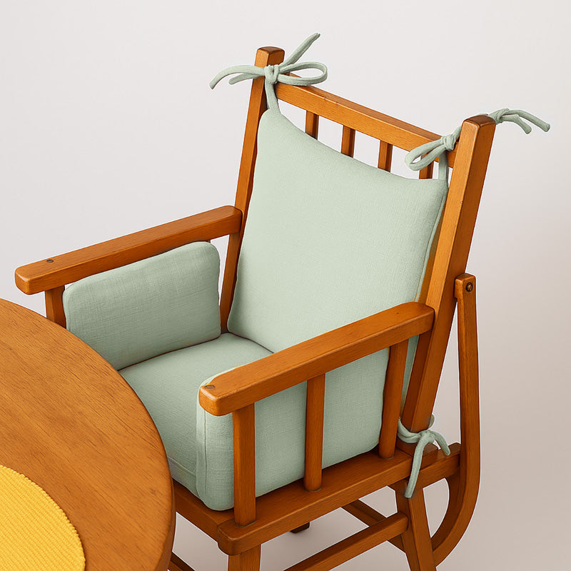 Cushion High Chair in Organic Cotton - Green