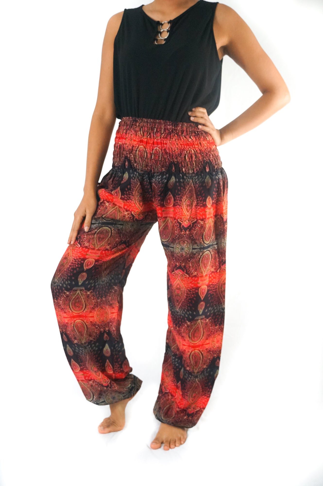 Striped Harem Pants, Hippie Pants, Boho Pants, Paisley Pants