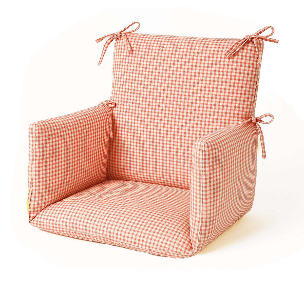 Cushion High Chair in Organic Cotton - Vichy