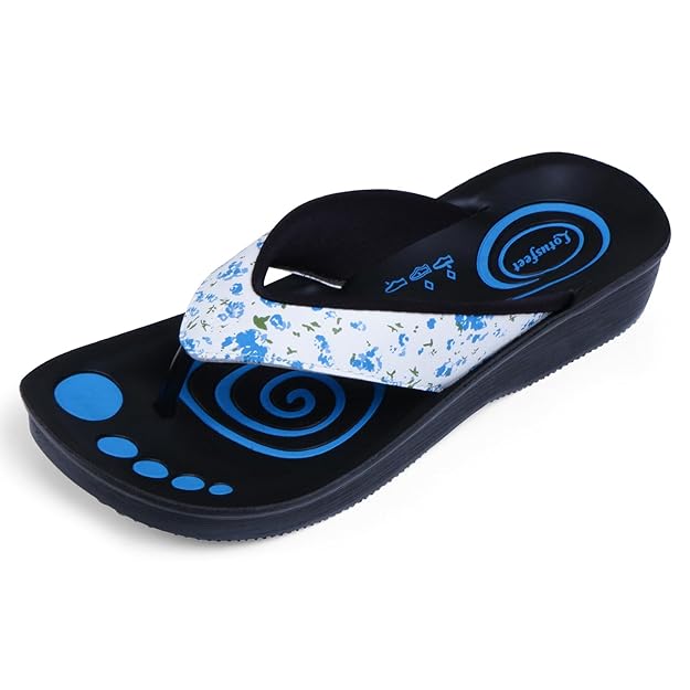 Lotusfeet Blue Footwear For Women LF0859