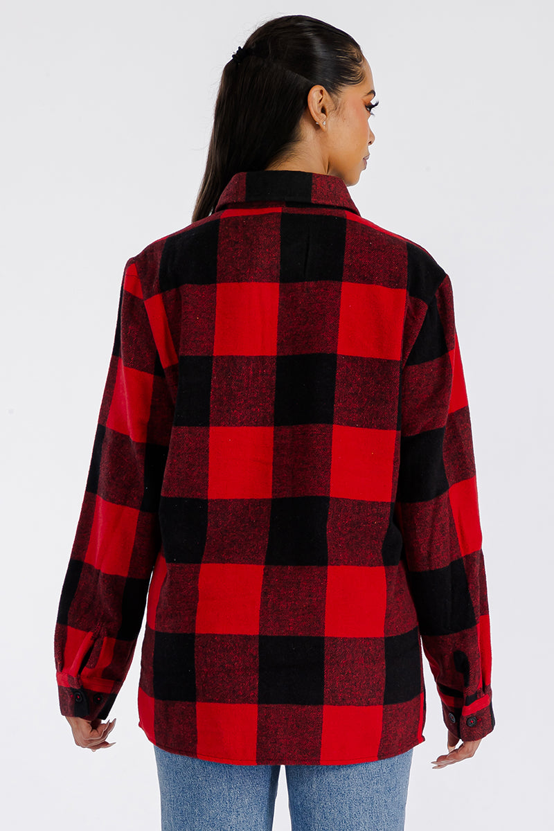 Boyfriend Oversized Soft Flannel Shacket FL506