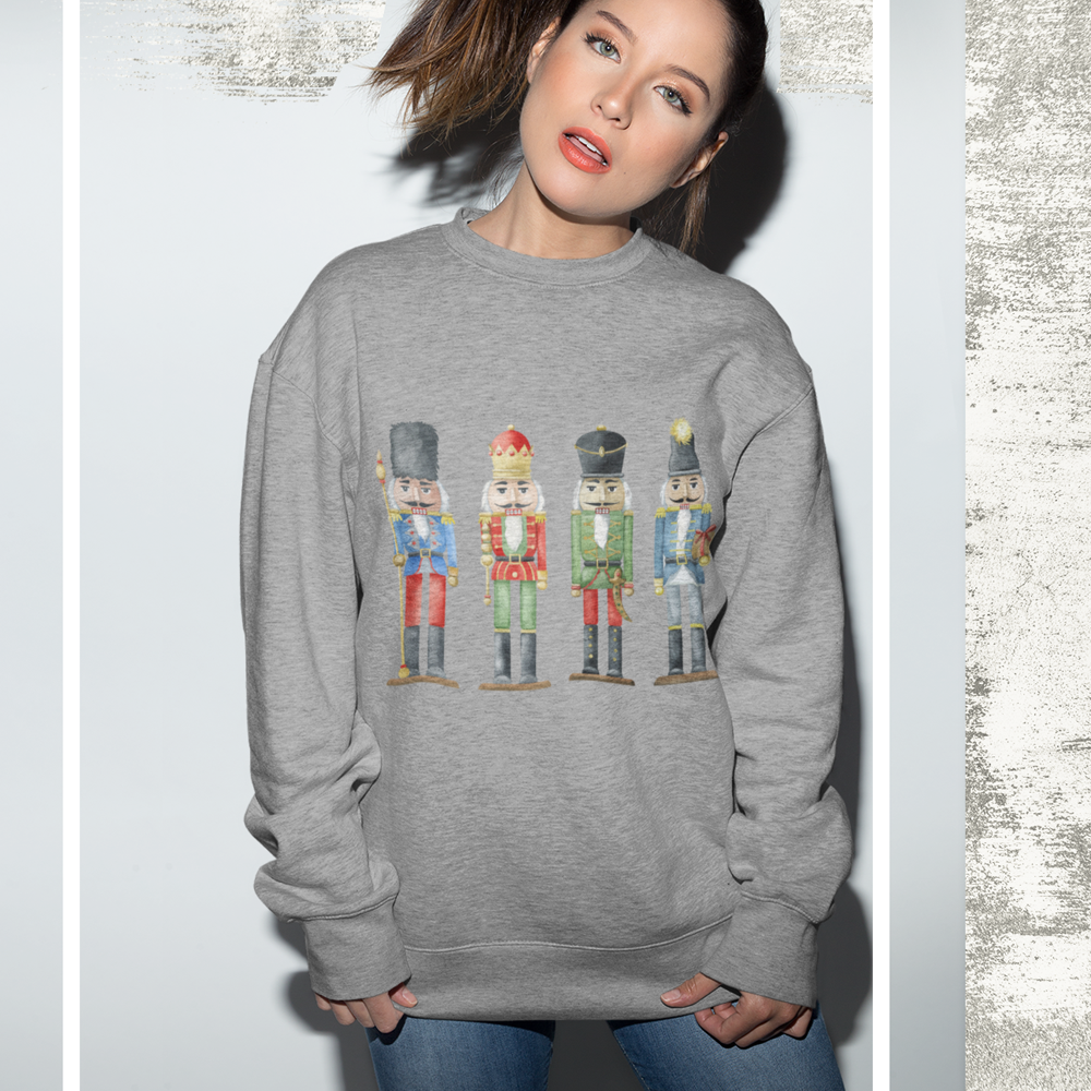 Womens Nutcracker Toy Soldiers Sweatshirt