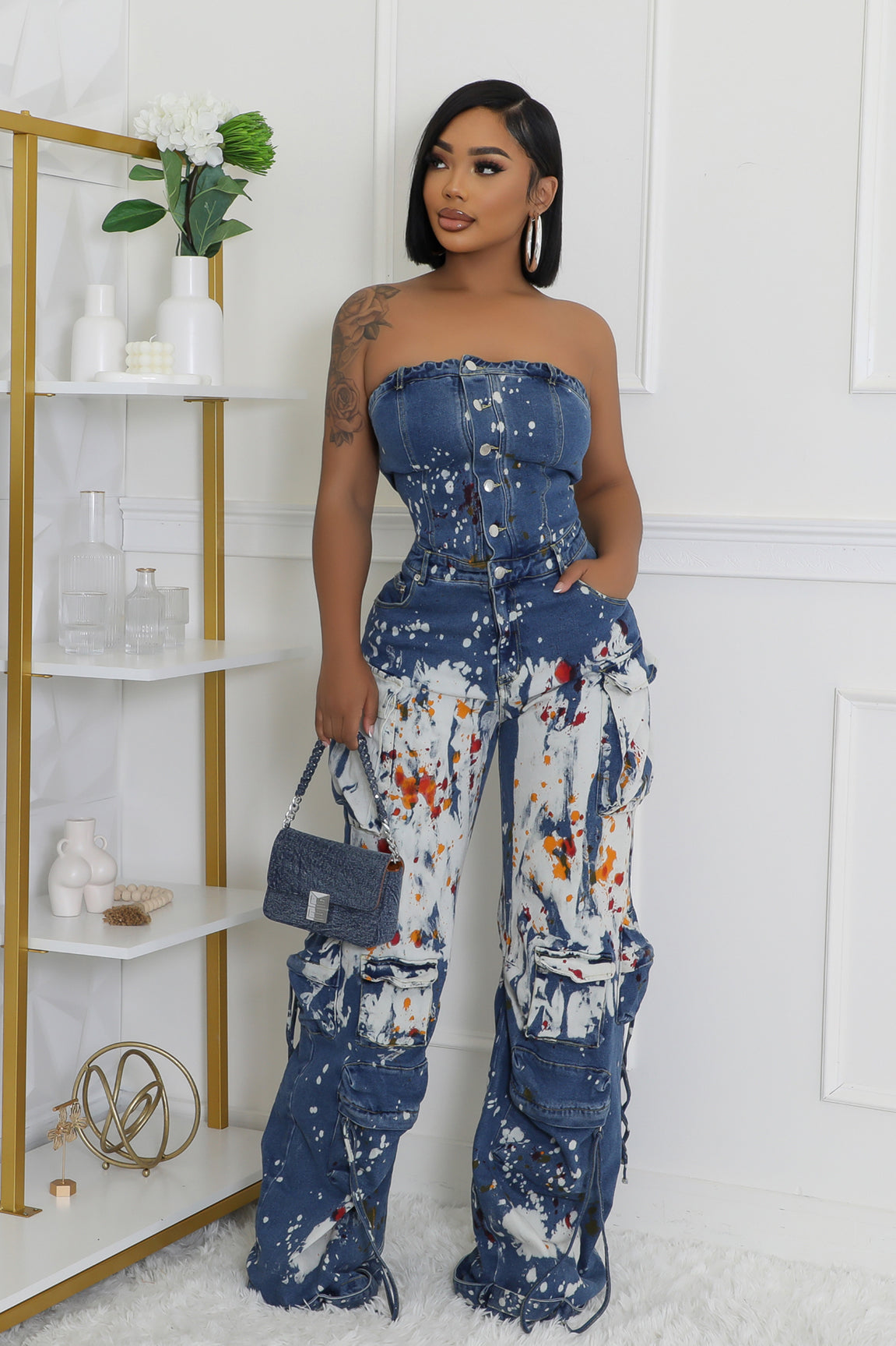 Color Splash Art Jumpsuit