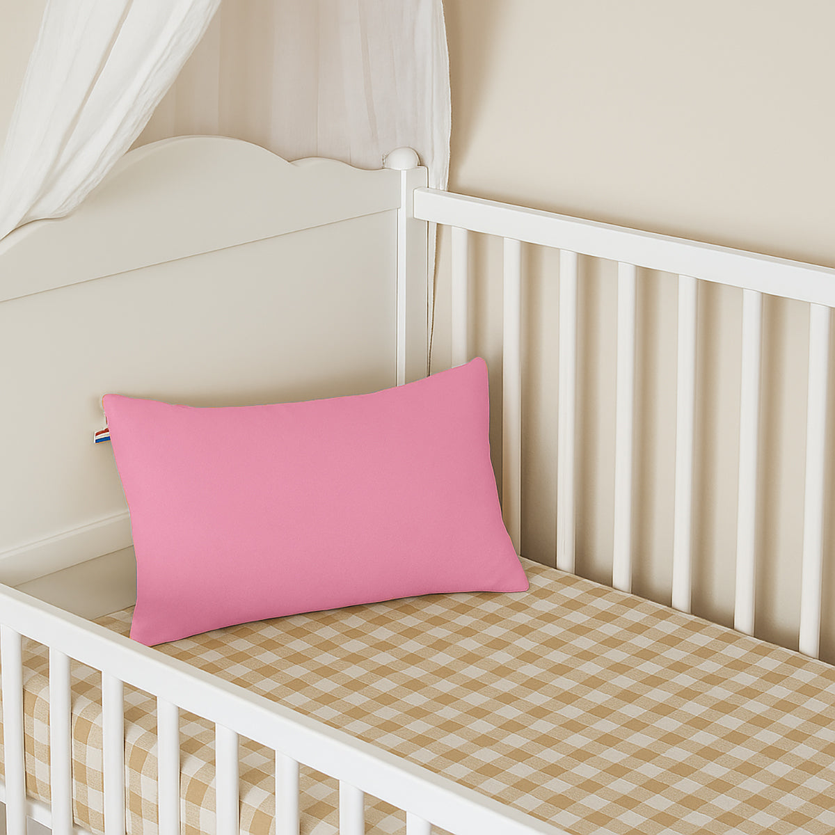 Organic Cotton Pillow - Pink