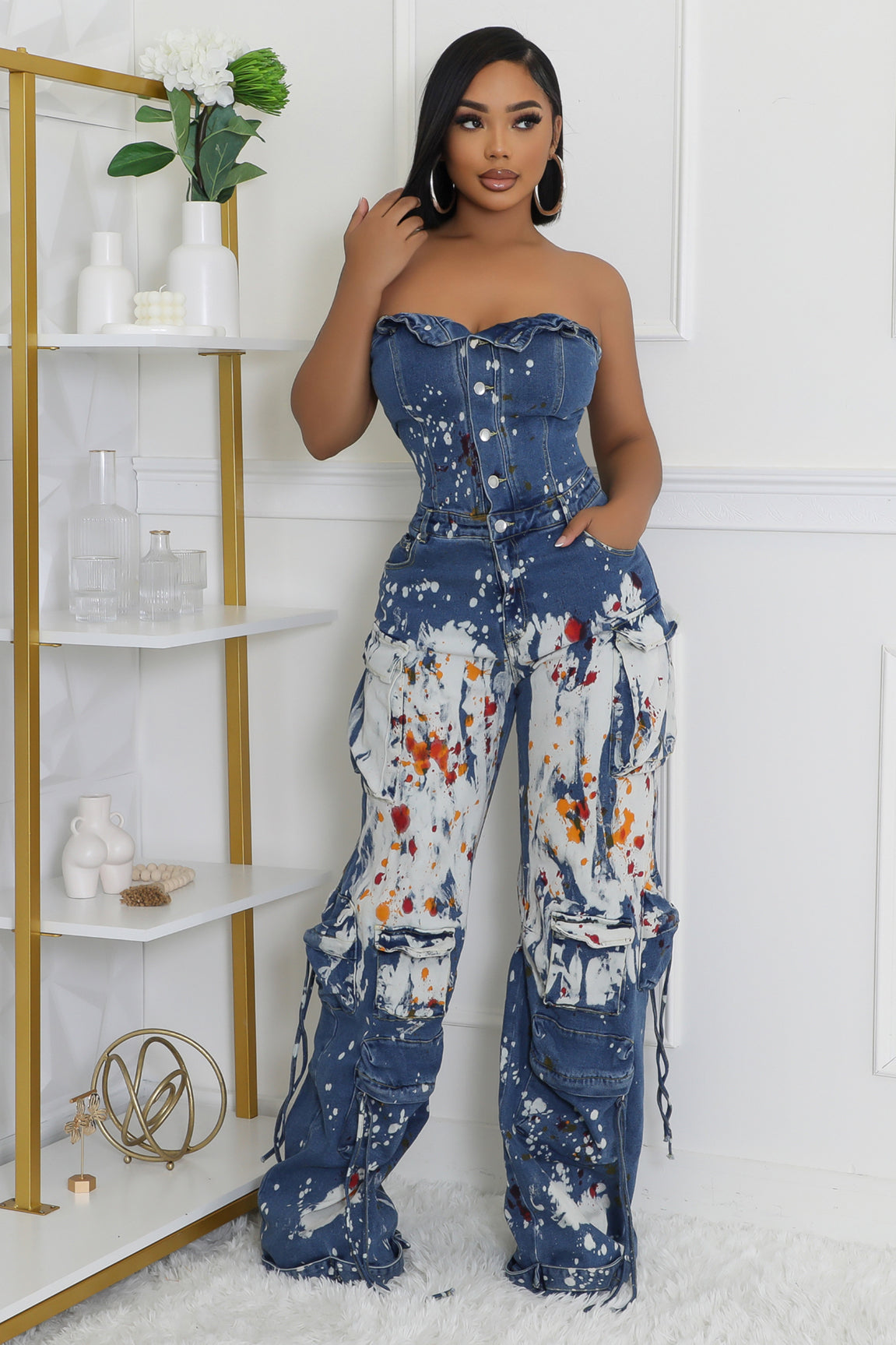 Color Splash Art Jumpsuit